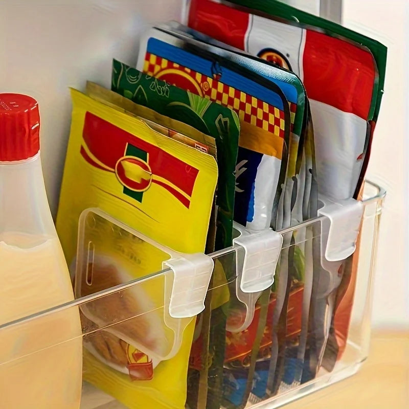 Eight Piece Refrigerator Side Door Sorting Partitions Buckles