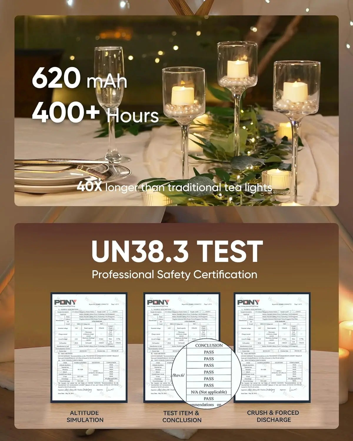 24pcs Remote Timer LED Tea Lights, 400+ Hours Flickering Flameless Battery Candles for Tabletop Decor