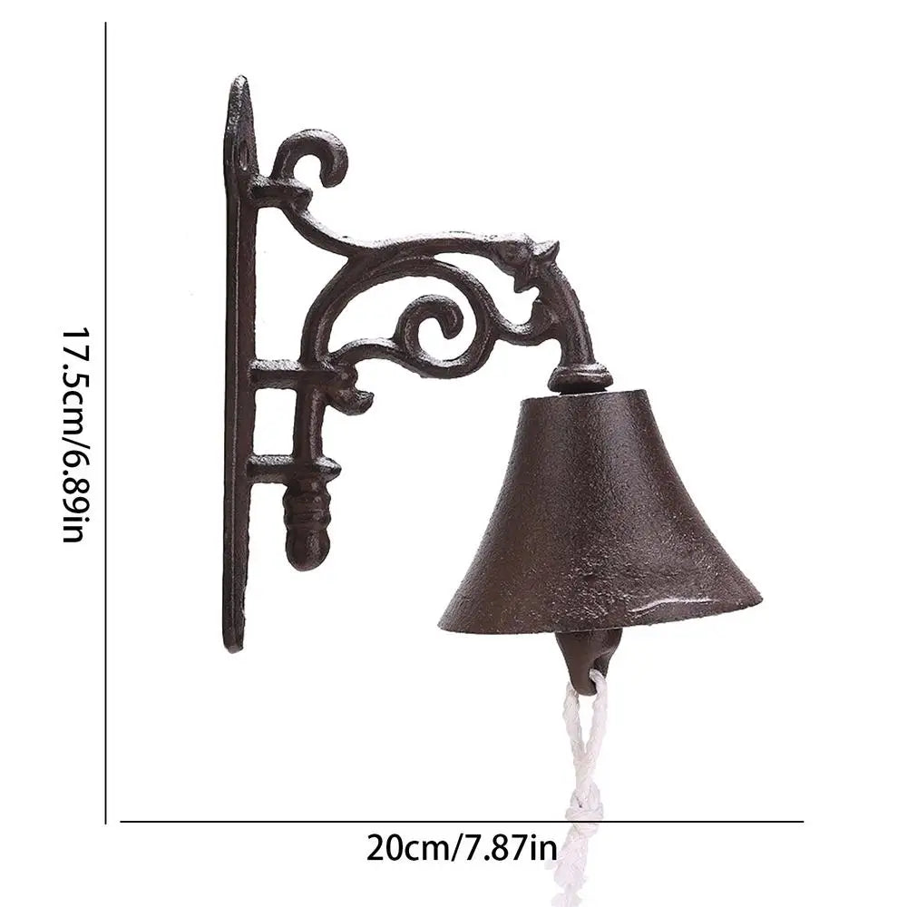 Weatherproof Cast Iron Door Bell Rustic Bird Design
