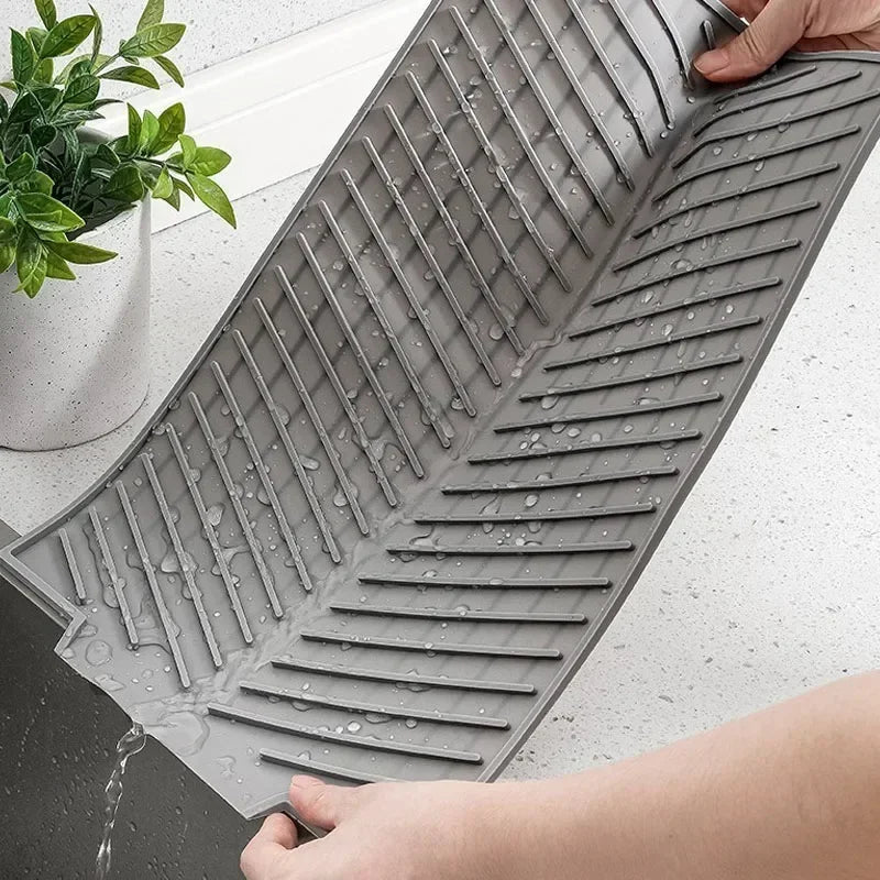 Eco Friendly Silicone Drain Mat For Bar And Kitchen Sink