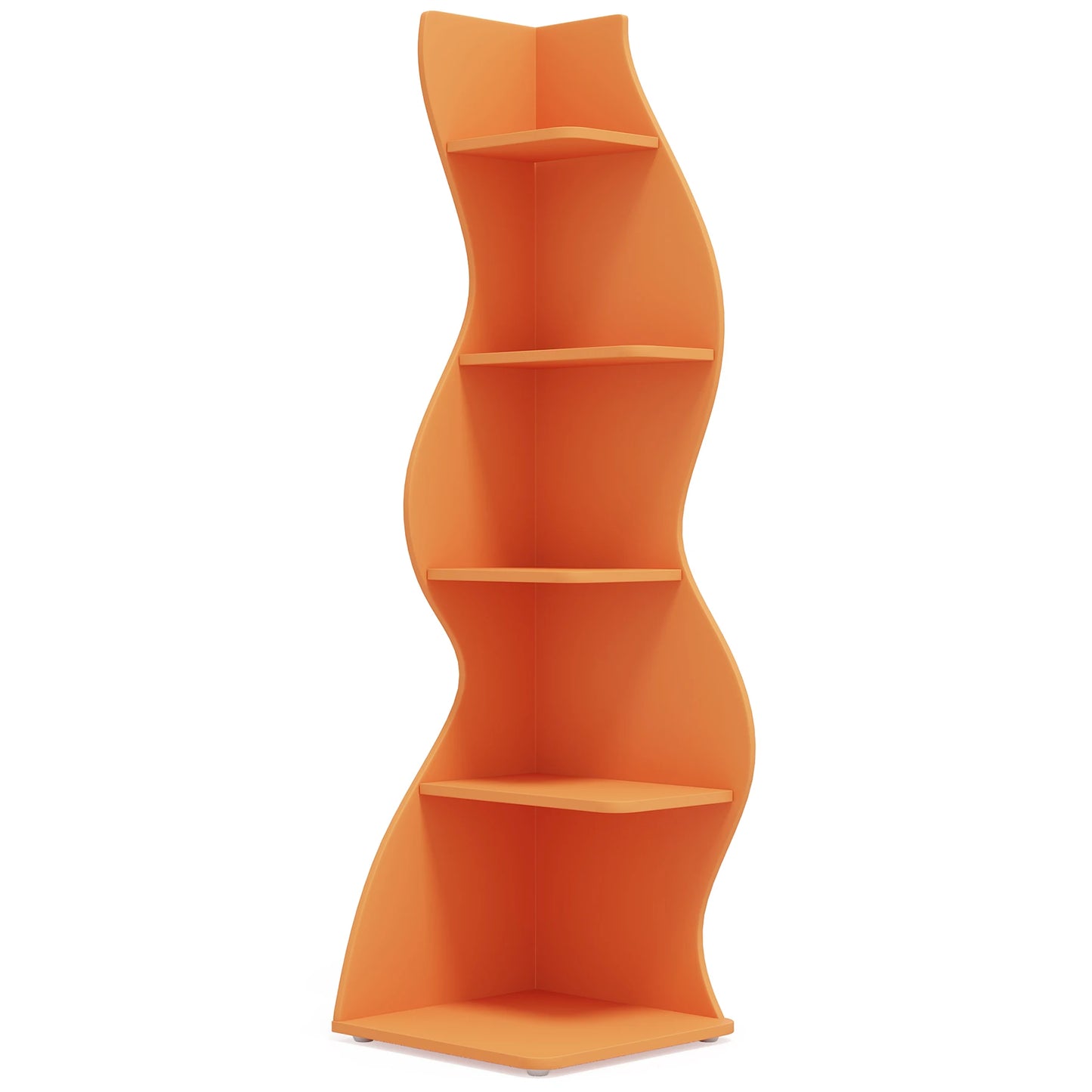 Tribesigns Corner Shelf 5 Tier Wall Bookshelf and Plant Stand