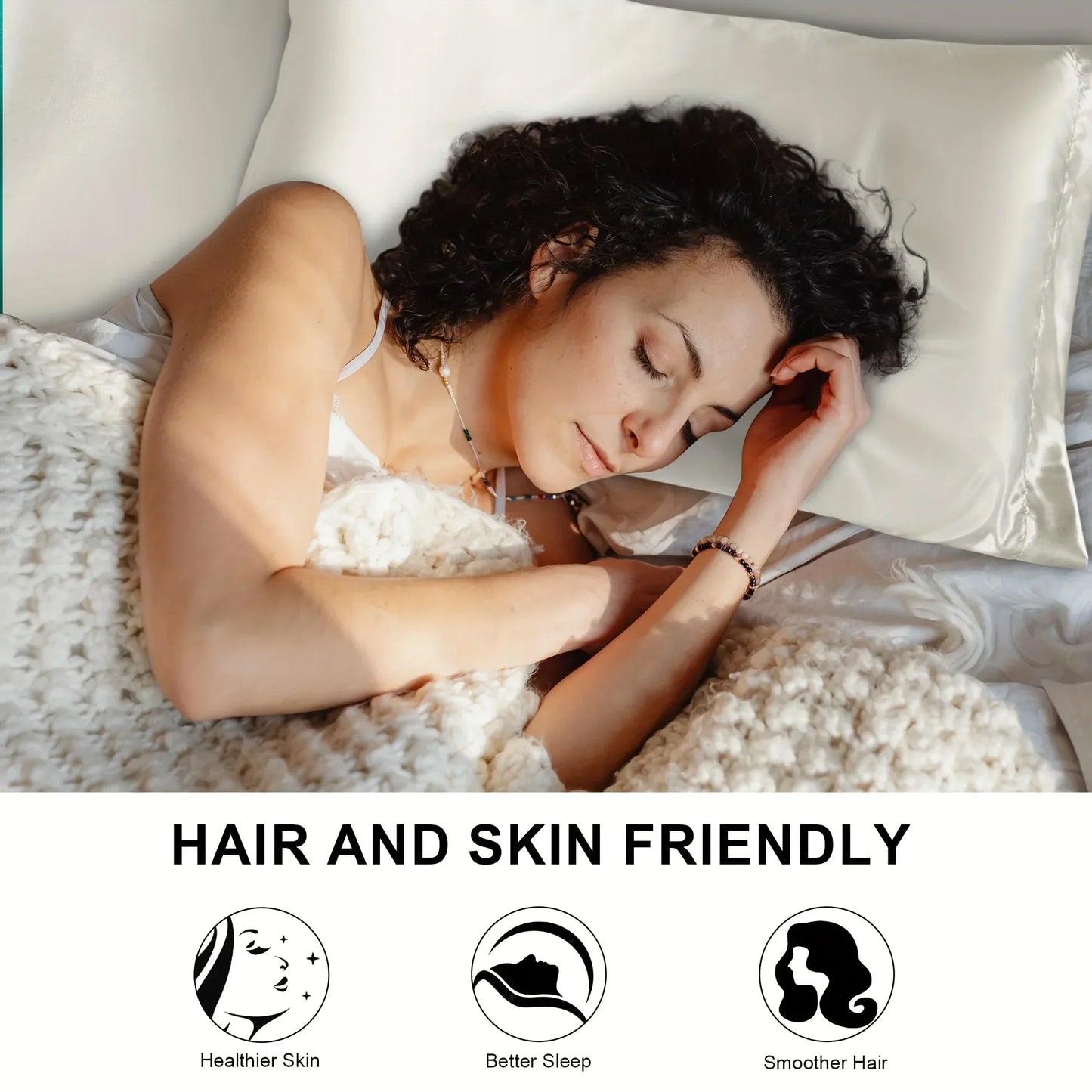 Luxury Satin Envelope Pillowcase For Nighttime Hair Protection