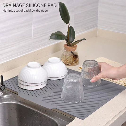 Eco Friendly Silicone Drain Mat For Bar And Kitchen Sink