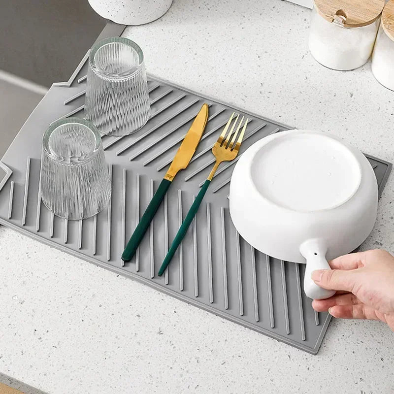 Eco Friendly Silicone Drain Mat For Bar And Kitchen Sink