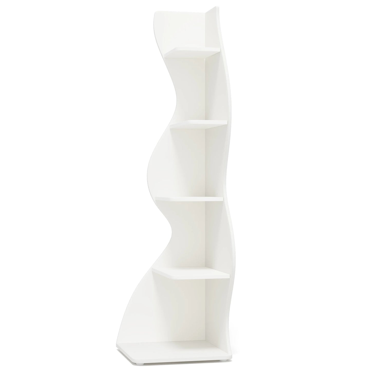 Tribesigns Corner Shelf 5 Tier Wall Bookshelf and Plant Stand
