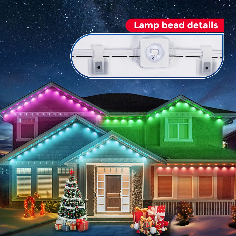 Aiopp Permanent Outdoor Lights Smart RGB Northern Lights