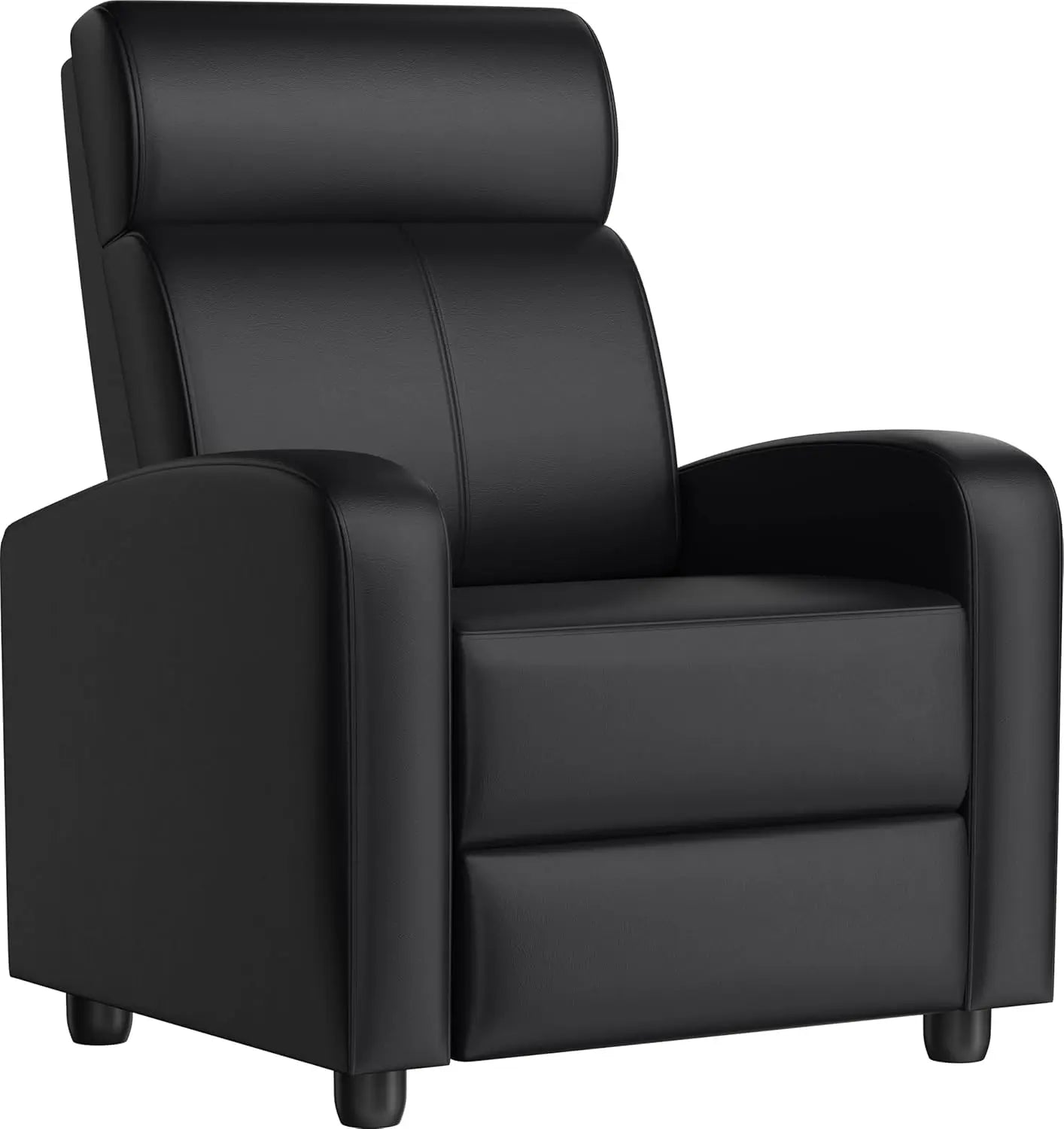 PU Leather Recliner Chair With Lumbar Support For Living Room
