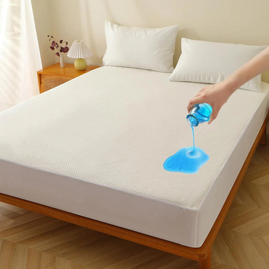 EasYum Bamboo Fiber Waterproof 3-Piece Bed Set With Protector